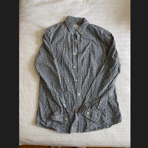 GAP slim fit poplin shirt (blue, yellow, white checked) - Large Tall